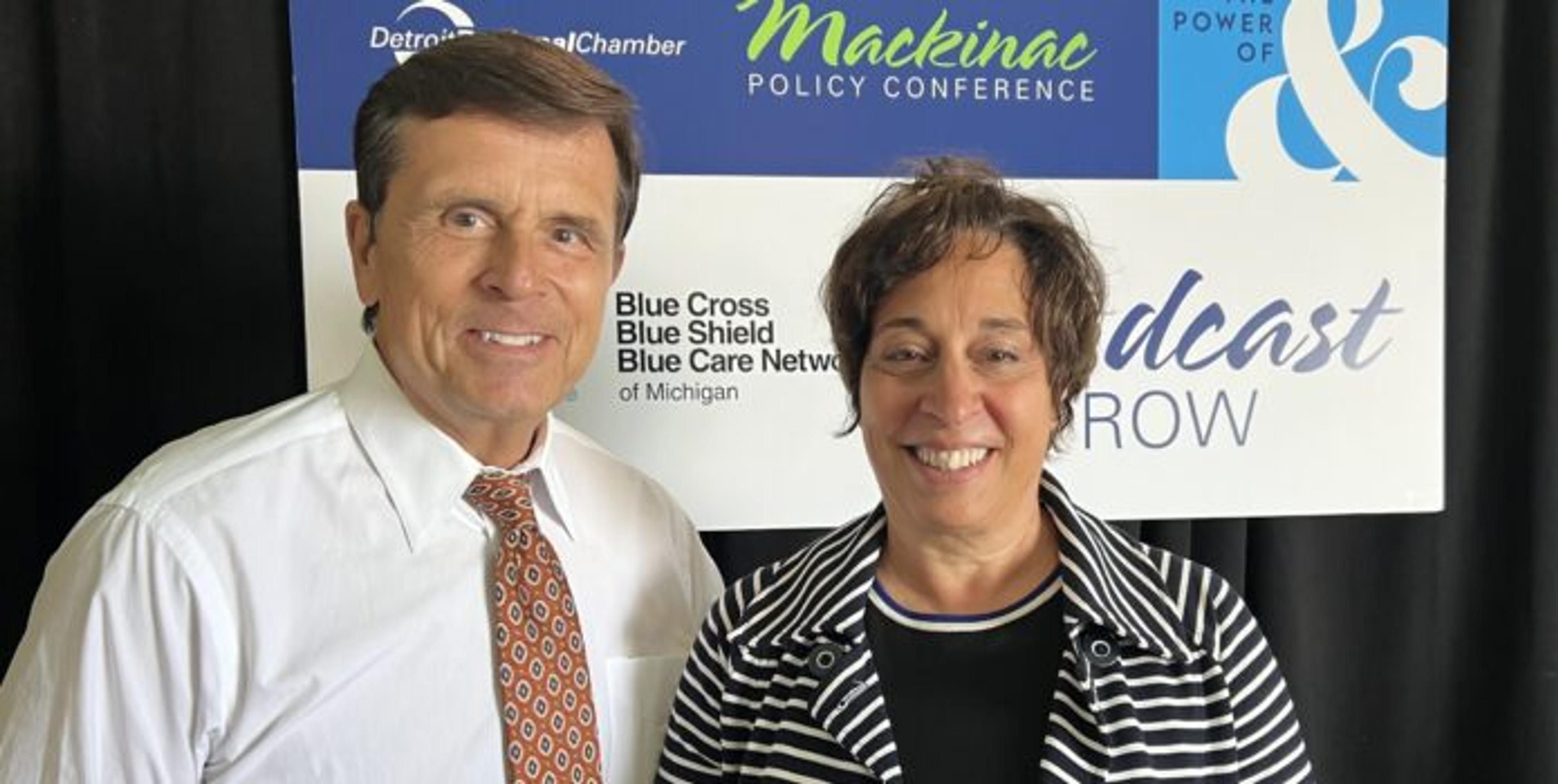 Mackinac Policy Conference 2023 - Chuck Gaidica with Lynda Rossi